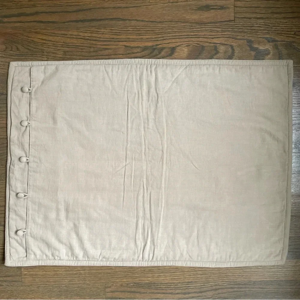 Ralph Lauren Set of 2 Pillow Cover Linen Blend Neutral Tan